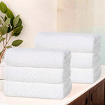 Zero Twist Cotton Waffle Hand Towel Set 6 Piece Playa Collection