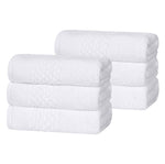 Zero Twist Cotton Waffle Hand Towel Set 6 Piece Playa Collection