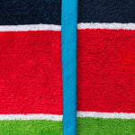 Rainbow Stripes Oversized 100% Cotton Beach Towel Set of 2 Piece