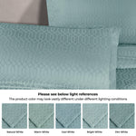 Lightweight Cotton Bedspread Set 3-Piece Remi Geometric Fringe Jacquard
