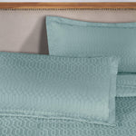 Lightweight Cotton Bedspread Set 3-Piece Remi Geometric Fringe Jacquard