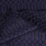 Lightweight Cotton Bedspread Set 3-Piece Remi Geometric Fringe Jacquard