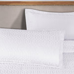Lightweight Cotton Bedspread Set 3-Piece Remi Geometric Fringe Jacquard