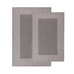 Reno Modern Non-Slip Machine Washable Kitchen & Bath Rug Mat Set