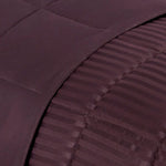 Superior Reversible All Season Down Alternative Stripe Bed Blanket