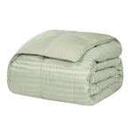Superior Reversible All Season Down Alternative Stripe Bed Blanket
