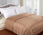 Superior Reversible All Season Down Alternative Stripe Bed Blanket