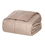 Superior Reversible All Season Down Alternative Stripe Bed Blanket