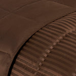 Superior Reversible All Season Down Alternative Stripe Bed Blanket