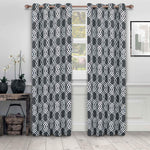 Ribbon Trellis Washable Room Darkening Blackout Curtains, Set of 2