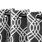 Ribbon Trellis Washable Room Darkening Blackout Curtains, Set of 2