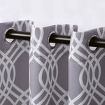 Ribbon Trellis Washable Room Darkening Blackout Curtains, Set of 2