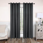 Blackout Curtains Rod Pocket Solid Room Darkening Set of 2