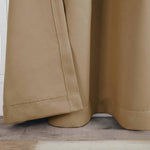 Blackout Curtains Rod Pocket Solid Room Darkening Set of 2