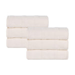 Superior Roma Cotton Ribbed Soft Highly Absorbent Hand Towel Set of 6