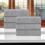 Superior Roma Cotton Ribbed Soft Highly Absorbent Hand Towel Set of 6