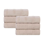 Superior Roma Cotton Ribbed Soft Highly Absorbent Hand Towel Set of 6