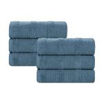 Superior Roma Cotton Ribbed Soft Highly Absorbent Hand Towel Set of 6