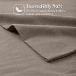 100% Cotton Flannel Solid Deep Pocket Sheet Set