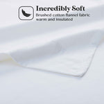100% Cotton Flannel Solid Deep Pocket Sheet Set