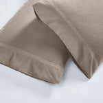Superior Rome Flannel Cotton Solid Fuzzy Pillowcases, Set of 2