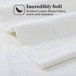 Superior Rome Flannel Cotton Solid Fuzzy Pillowcases, Set of 2