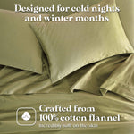 Superior Rome Flannel Cotton Solid Fuzzy Pillowcases, Set of 2