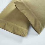 Superior Rome Flannel Cotton Solid Fuzzy Pillowcases, Set of 2