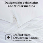 Superior Rome Flannel Cotton Solid Fuzzy Pillowcases, Set of 2