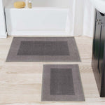 Superior Rome Modern Non-Slip Machine Washable Bathroom Bath Rug Set