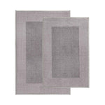 Superior Rome Modern Non-Slip Machine Washable Bathroom Bath Rug Set