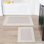 Superior Rome Modern Non-Slip Machine Washable Bathroom Bath Rug Set