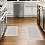 Superior Rome Modern Non-Slip Machine Washable Bathroom Bath Rug Set
