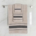 Superior Sadie Zero Twist Cotton Absorbent Solid 3 Piece Towel Set