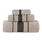 Superior Sadie Zero Twist Cotton Absorbent Solid 3 Piece Towel Set