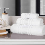 Superior Sadie Zero Twist Cotton Absorbent Solid 3 Piece Towel Set