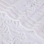 Superior Zero Twist Cotton Solid & Jacquard Floral 12 Piece Towel Set