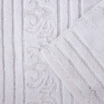 Superior Zero Twist Cotton Solid & Jacquard Floral 12 Piece Towel Set