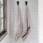 Superior Zero Twist Cotton Solid & Jacquard Floral Bath Sheet Set of 2
