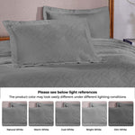 100% Cotton Matelassé Bedspread Set Lightweight Celtic Wedding Ring Jacquard (3-Piece)