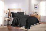 100% Cotton Matelassé Bedspread Set Lightweight Celtic Wedding Ring Jacquard (3-Piece)
