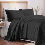 100% Cotton Matelassé Bedspread Set Lightweight Celtic Wedding Ring Jacquard (3-Piece)