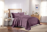 100% Cotton Matelassé Bedspread Set Lightweight Celtic Wedding Ring Jacquard (3-Piece)