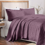 100% Cotton Matelassé Bedspread Set Lightweight Celtic Wedding Ring Jacquard (3-Piece)