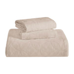 100% Cotton Matelassé Bedspread Set Lightweight Celtic Wedding Ring Jacquard (3-Piece)