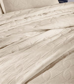100% Cotton Matelassé Bedspread Set Lightweight Celtic Wedding Ring Jacquard (3-Piece)