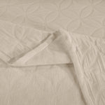 100% Cotton Matelassé Bedspread Set Lightweight Celtic Wedding Ring Jacquard (3-Piece)