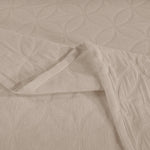 100% Cotton Matelassé Bedspread Set Lightweight Celtic Wedding Ring Jacquard (3-Piece)