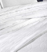100% Cotton Matelassé Bedspread Set Lightweight Celtic Wedding Ring Jacquard (3-Piece)