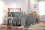 100% Cotton Matelassé Bedspread Set Lightweight Celtic Wedding Ring Jacquard (3-Piece)